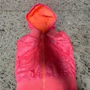 Pink Polka Dot Hooded Jacket 12 month